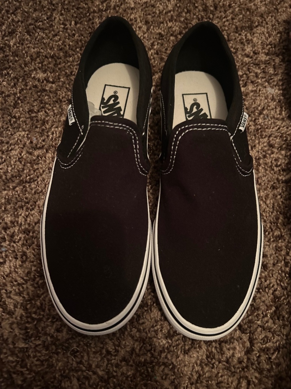 Classic Vans Black Women 7 1/2 Men 6